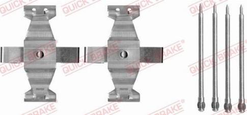 OJD Quick Brake 1091636 - Комплектуючі, колодки дискового гальма autozip.com.ua