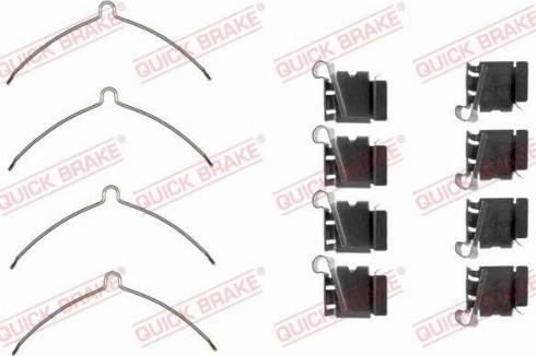 OJD Quick Brake 1091622 - Комплектуючі, колодки дискового гальма autozip.com.ua