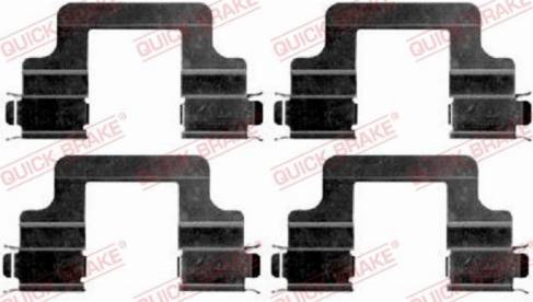 OJD Quick Brake 109-1679 - Комплектуючі, колодки дискового гальма autozip.com.ua