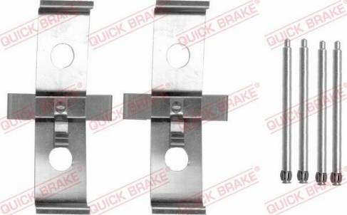 OJD Quick Brake 109-1674 - Комплектуючі, колодки дискового гальма autozip.com.ua