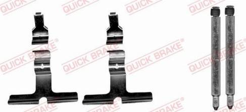 QUICK BRAKE 1091676 - Комплектуючі, колодки дискового гальма autozip.com.ua
