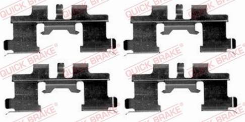 OJD Quick Brake 109-1677 - Комплектуючі, колодки дискового гальма autozip.com.ua