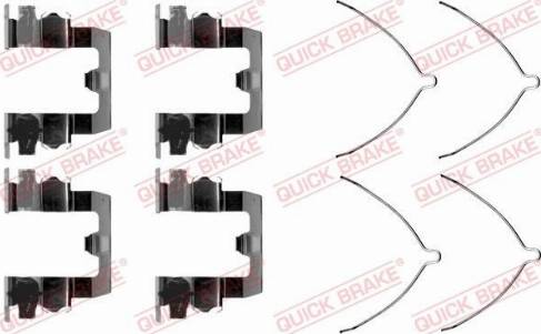 QUICK BRAKE 1091095 - Комплектуючі, колодки дискового гальма autozip.com.ua