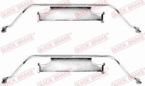QUICK BRAKE 1091096 - Комплектуючі, колодки дискового гальма autozip.com.ua