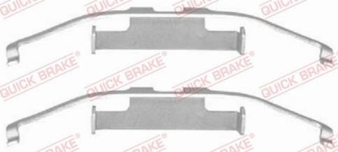 OJD Quick Brake 1091097 - Комплектуючі, колодки дискового гальма autozip.com.ua