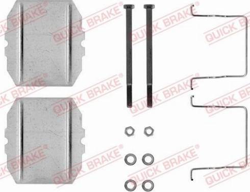 QUICK BRAKE 1091053 - Комплектуючі, колодки дискового гальма autozip.com.ua