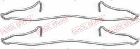 OJD Quick Brake 109-1057 - Комплектуючі, колодки дискового гальма autozip.com.ua