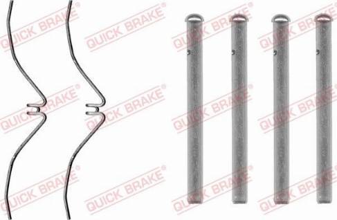 QUICK BRAKE 1091061 - Комплектуючі, колодки дискового гальма autozip.com.ua