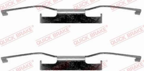 QUICK BRAKE 1091011 - Комплектуючі, колодки дискового гальма autozip.com.ua