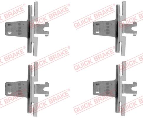 QUICK BRAKE 1091018 - Комплектуючі, колодки дискового гальма autozip.com.ua