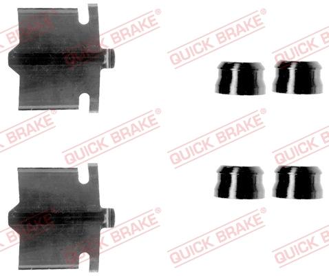 OJD Quick Brake 109-1084 - Комплектуючі, колодки дискового гальма autozip.com.ua