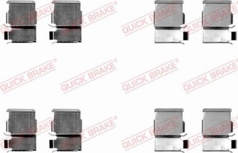 QUICK BRAKE 1091033 - Комплектуючі, колодки дискового гальма autozip.com.ua