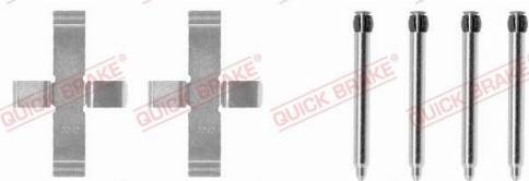 QUICK BRAKE 1091076 - Комплектуючі, колодки дискового гальма autozip.com.ua