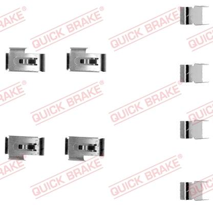 QUICK BRAKE 1091198 - Комплектуючі, колодки дискового гальма autozip.com.ua