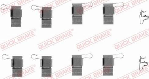 QUICK BRAKE 1091193 - Комплектуючі, колодки дискового гальма autozip.com.ua