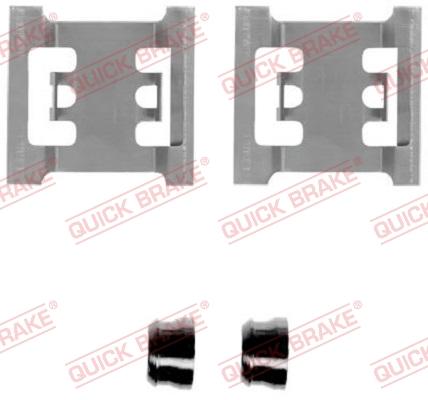 QUICK BRAKE 1091145 - Комплектуючі, колодки дискового гальма autozip.com.ua