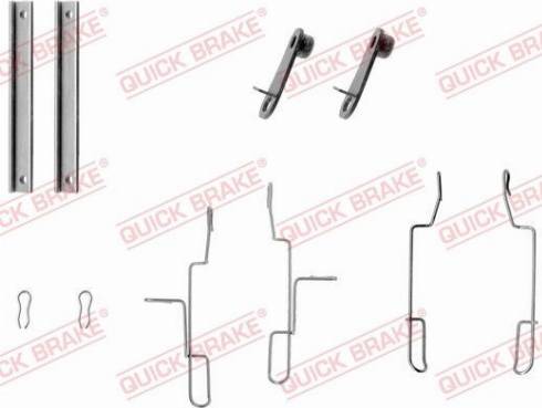 QUICK BRAKE 1091147 - Комплектуючі, колодки дискового гальма autozip.com.ua