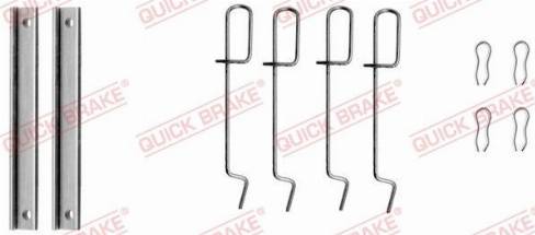OJD Quick Brake 1091151 - Комплектуючі, колодки дискового гальма autozip.com.ua