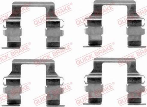 QUICK BRAKE 1091164 - Комплектуючі, колодки дискового гальма autozip.com.ua