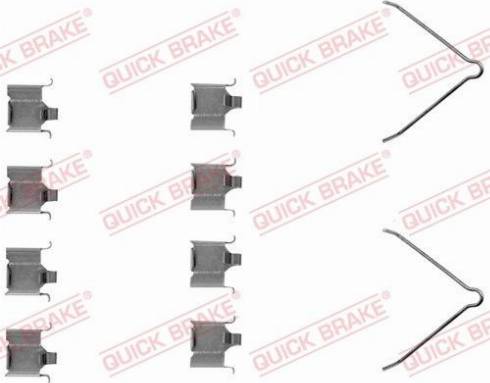 OJD Quick Brake 1091166 - Комплектуючі, колодки дискового гальма autozip.com.ua