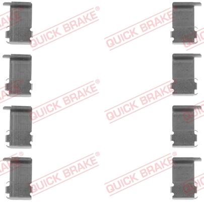 QUICK BRAKE 1091162 - Комплектуючі, колодки дискового гальма autozip.com.ua