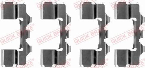 OJD Quick Brake 109-1104 - Комплектуючі, колодки дискового гальма autozip.com.ua