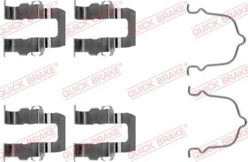 OJD Quick Brake 109-1119 - Комплектуючі, колодки дискового гальма autozip.com.ua