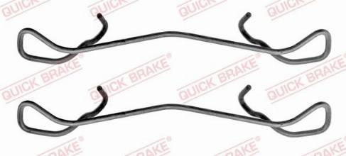 OJD Quick Brake 109-1189 - Комплектуючі, колодки дискового гальма autozip.com.ua