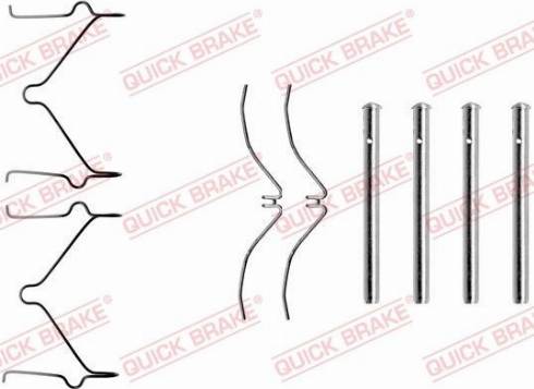 OJD Quick Brake 1091126 - Комплектуючі, колодки дискового гальма autozip.com.ua