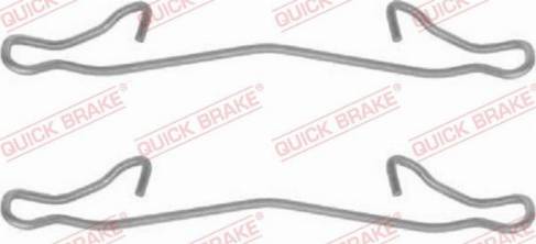 OJD Quick Brake 1091121 - Комплектуючі, колодки дискового гальма autozip.com.ua
