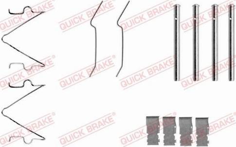 QUICK BRAKE 1091173 - Комплектуючі, колодки дискового гальма autozip.com.ua