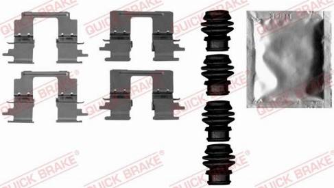 QUICK BRAKE 1091896 - Комплектуючі, колодки дискового гальма autozip.com.ua