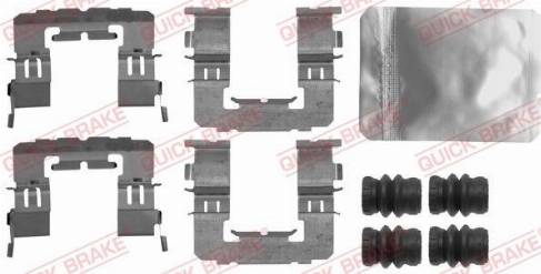 QUICK BRAKE 1091891 - Комплектуючі, колодки дискового гальма autozip.com.ua