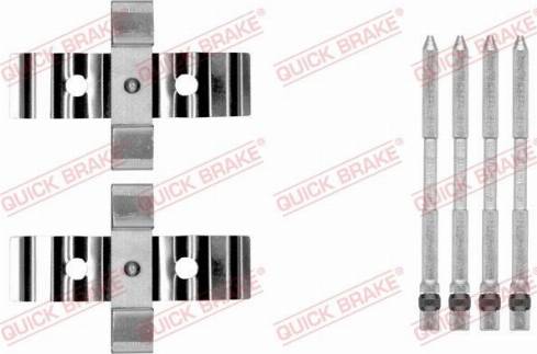 QUICK BRAKE 1091848 - Комплектуючі, колодки дискового гальма autozip.com.ua