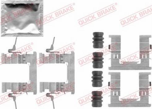 OJD Quick Brake 109-1853 - Комплектуючі, колодки дискового гальма autozip.com.ua