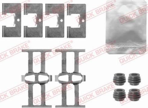 QUICK BRAKE 1091863 - Комплектуючі, колодки дискового гальма autozip.com.ua