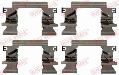 QUICK BRAKE 1091862 - Комплектуючі, колодки дискового гальма autozip.com.ua