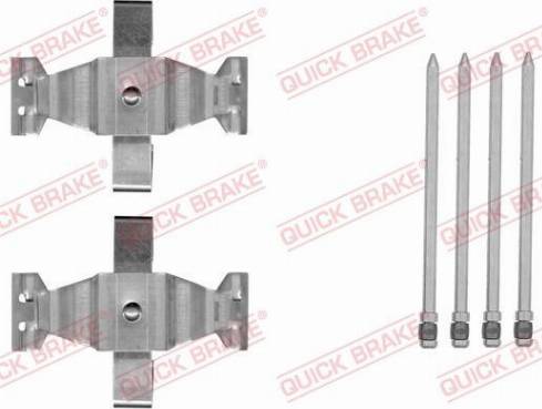 OJD Quick Brake 109-1804 - Комплектуючі, колодки дискового гальма autozip.com.ua