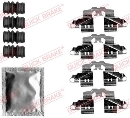 QUICK BRAKE 1091808 - Комплектуючі, колодки дискового гальма autozip.com.ua