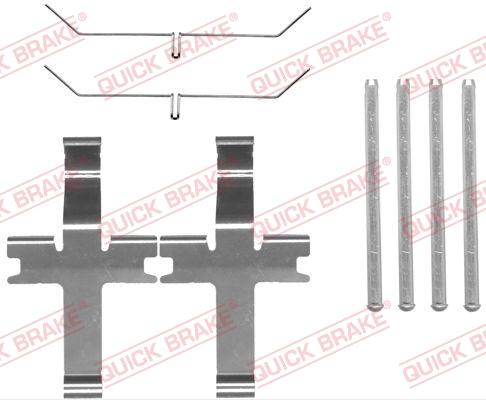 QUICK BRAKE 1091819 - Комплектуючі, колодки дискового гальма autozip.com.ua