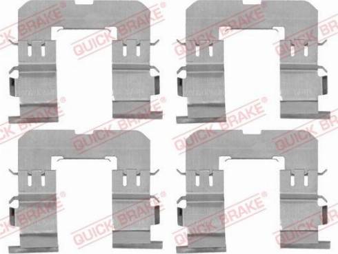 QUICK BRAKE 1091816 - Комплектуючі, колодки дискового гальма autozip.com.ua