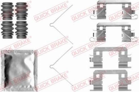 OJD Quick Brake 109-1811 - Комплектуючі, колодки дискового гальма autozip.com.ua