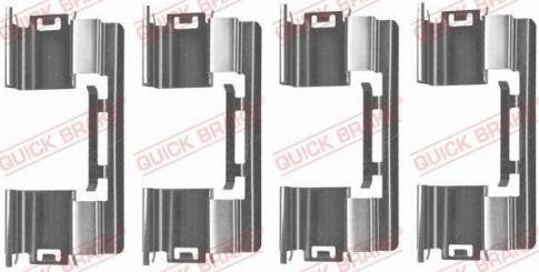 QUICK BRAKE 1091813 - Комплектуючі, колодки дискового гальма autozip.com.ua