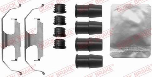 QUICK BRAKE 1091889 - Комплектуючі, колодки дискового гальма autozip.com.ua