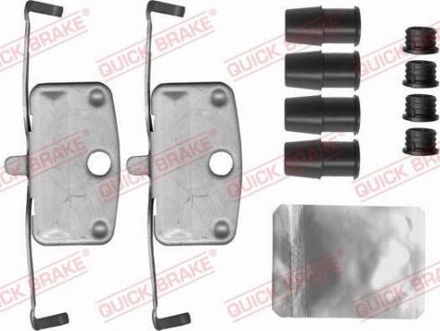 QUICK BRAKE 1091882 - Комплектуючі, колодки дискового гальма autozip.com.ua