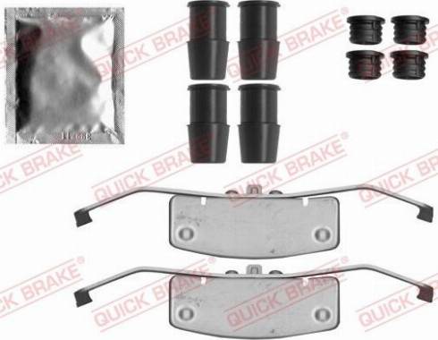 QUICK BRAKE 1091837 - Комплектуючі, колодки дискового гальма autozip.com.ua