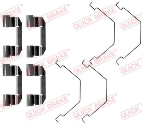 OJD Quick Brake 1091292 - Комплектуючі, колодки дискового гальма autozip.com.ua