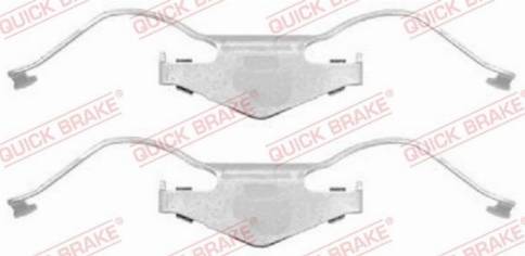 QUICK BRAKE 1091297 - Комплектуючі, колодки дискового гальма autozip.com.ua