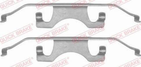 QUICK BRAKE 1091241 - Комплектуючі, колодки дискового гальма autozip.com.ua