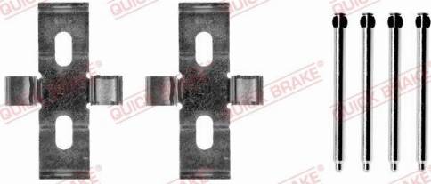 QUICK BRAKE 109-1248 - Комплектуючі, колодки дискового гальма autozip.com.ua